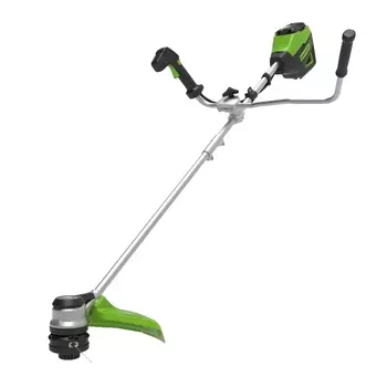 Триммер аккумуляторный Greenworks 2108407, 60V, 40 см, бесщеточный с велосипедной ручкой, без АКБ и ЗУ