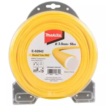 Триммерная леска Makita E-02842, круглая, усиленная, 3 мм х 56 м
