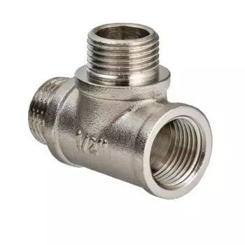 Тройник 1/2" В-Н-Н никелированный