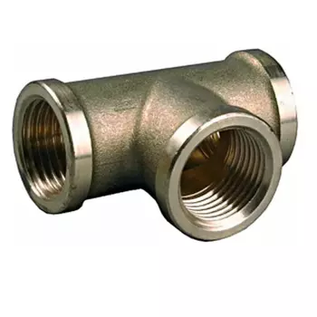 Тройник General Fittings 51055-1, латунь, г/г/г, 1"