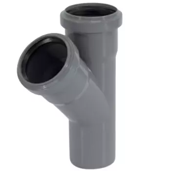Тройник канализационный Tebo ПП 50-50 45 град.