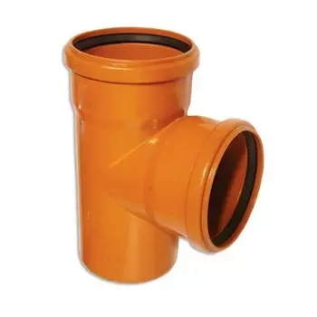 Тройник Контур ф110x110 90гр. рыжий