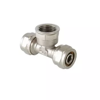 Тройник обжимной с переходом на НР Valtec 20 х 1/2" VTm.333.N.200420