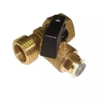 Тройник с шаровым клапаном для подключения водоочистителя Аквафор 0347 (1/2"x1/2"x1/4")