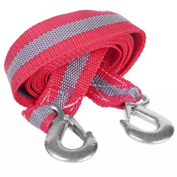 Трос буксировочный Зубр "Мастер" 61210-3.5, 2 крюка, сумка, 4м, 3,5т