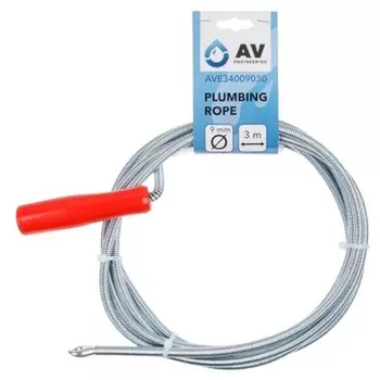 Трос сантехнический AV Engineering AVE34009030, пружинный ф 9 мм длина 3 м