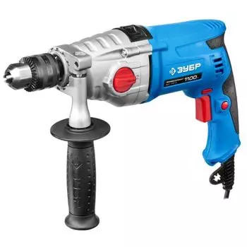 Ударная дрель Зубр Профессионал ЗДУ-1100-2 ЭРМКМ2, 1100 Вт