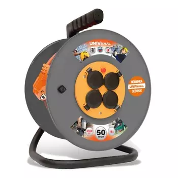 Удлинитель на катушке UNIVersal ВЕМ-250 (ПВС, 3х1,5, 50 м, IP44) 9634176