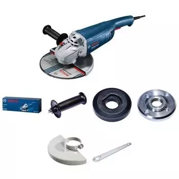 Угловая шлифмашина Bosch GWS 2200 0.601.8C1.0R0 (2200 вт, вес 5.4 кг, круг 230 мм, система гашения вибрации)