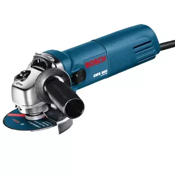 Угловая шлифмашина Bosch GWS 660 0.601.375.08N (660 вт, диаметр 115 мм, принадлежности, резьба м14)