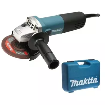Угловая шлифмашина Makita 9557HNK6 (диаметр диска 115 мм, мощность 840 вт, кейс)