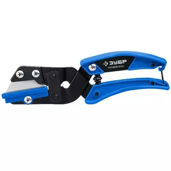 Угловые ножницы Зубр Профессионал 23371, со сменным трапециевидным лезвием, универсал, для пластмассовых и резиновых профилей