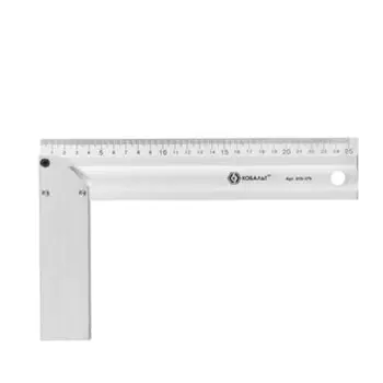 Угольник столярный Кобальт 910-379, 250 мм, алюминиевый