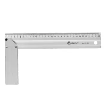 Угольник столярный Кобальт 910-386, 300 мм, алюминиевый