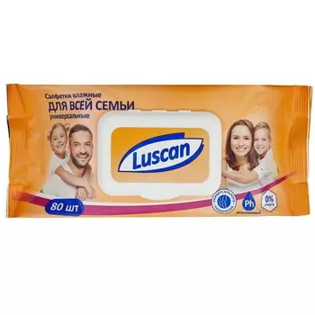 Универсальные влажные салфетки Luscan (80 шт.)