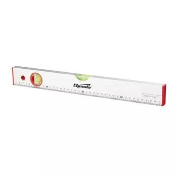 Уровень алюминиевый Sparta 35118, 1800 мм, 2 глазка, линейка