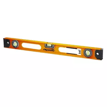 Уровень алюминиевый Sparta "Рельс" 34044, 400 мм, 3 глазка (1 поворотный)