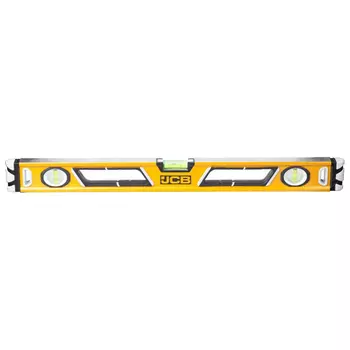 Уровень JCB JBL003 коробчатый (магнитный, 2 фрезерованные базовые поверхности, 3 ампулы, крашенный, с ручками, 0,5мм/м, 60см)