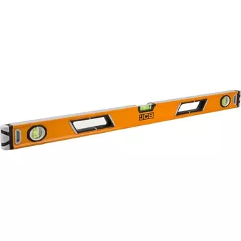 Уровень JCB JBL004 коробчатый (магнитный, 2 фрезерованные базовые поверхности, 3 ампулы, крашенный, с ручками, 0,5мм/м, 90см)