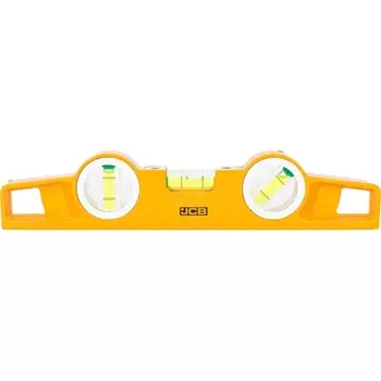 Уровень JCB "Торпедо" JBL008 (литой алюминиевый, 3 ампулы, точность 0,5мм/м, 25см)