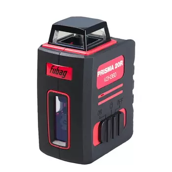 Уровень лазерный Fubag Prisma 20R V2H360 31630, горизонталь 360 град./2 вертикали, красный