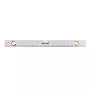 Уровень Sparta 331235, алюминиевый, 600 мм, 3 глазка, линейка