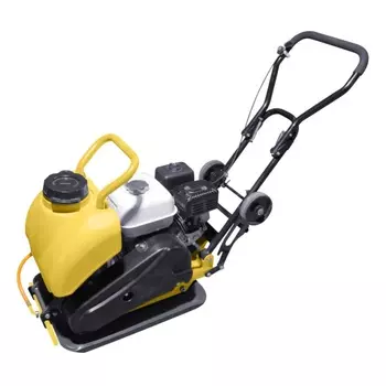 Виброплита бензиновая Hanskonner HPC90W Honda GX160, коврик, колеса