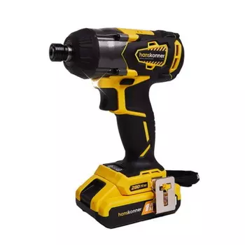 Винтоверт аккумуляторный Hanskonner HCD18280H, ударный, бесщеточный, 280Нм, 18В, 2x2.4Ач