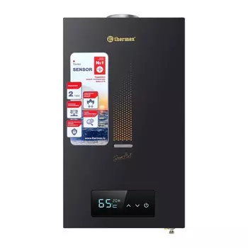 Водонагреватель газовый проточный Thermex S 20 MD (Art Black) ЭдЭБ02974, 10 л, с модуляцией