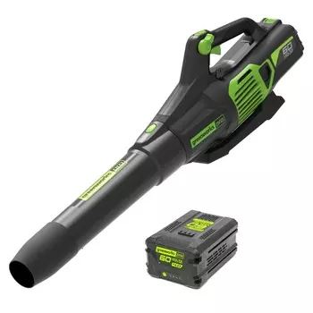 Воздуходув аккумуляторный Greenworks GD60ABk4 2405607UB, 60V, 1хАКБ 4 Ач и ЗУ