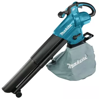 Воздуходув-пылесос акк. Makita DUB187Z, LXT BL 18В, 4,2 м/мин, 64 м/с, мешок 25л, XPT