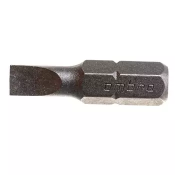Вставка-бита Ombra 514550 055811, 1/4"DR шлицевая, SL5, 25 мм