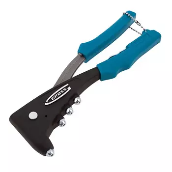 Заклёпочник литой Gross 40403, усиленный, заклёпки 2,4-4,8мм