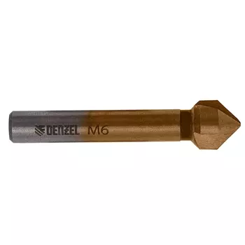 Зенковка конусная Denzel 72307, под М6, HSS, по металлу, 6-гранный хвостовик