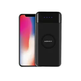 Аккумулятор с функцией беспроводной зарядки Momax iPower Air (10000 мА·ч, 10 Вт, 2 USB-A, Qi 5 Вт)