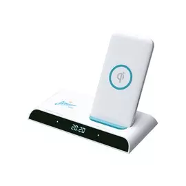 Аккумулятор с PRO док-станцией и функцией беспроводной зарядки Interstep PB10DQi Zenit Edition (10000 мА·ч, 18 Вт, USB-C PD и QC 3.0, USB-A QC 3.0, Qi 10 Вт)