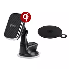 Автомобильный держатель с функцией беспроводной зарядки Pitaka MagEZ Mount Qi Suction Cup CMS3001Q (10 Вт)