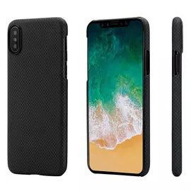 Чехол Pitaka Aramid MagCase Plain для iPhone X Black-Grey