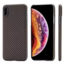 Чехол Pitaka Aramid MagCase Twill для iPhone X Black-Rose Gold