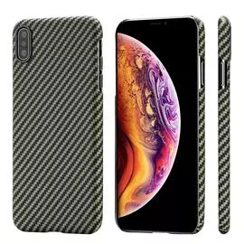 Чехол Pitaka Aramid MagCase Twill для iPhone XS Max Black-Yellow
