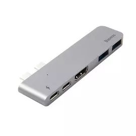 Хаб 5 в 1 Baseus TB3 C+ (Thunderbolt 3, USB-C, 2 USB-A 3.0, HDMI 4K 30 Гц)