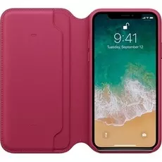 Кожаный чехол Apple Folio для iPhone X