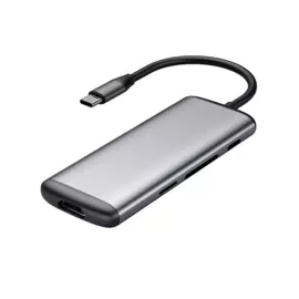 Мультипортовый адаптер Xiaomi Mi HAGiBiS с одинарным коннектором USB-C (USB-C PD, 2 USB-A 3.0, SD, microSD, HDMI 4K 30 Гц)