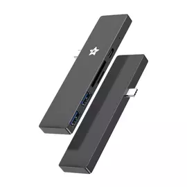 Мультипортовый адаптер Xiaomi Star Card SK 5001 с одинарным коннектором USB-C (USB-C PD 65 Вт, 2 USB-A 3.0, SD, microSD, HDMI 4K 30 Гц)