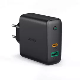 Сетевое зарядное устройство Aukey PA-D3 (USB-C, USB-A, 60 Вт, Power Delivery)