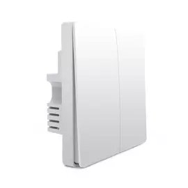 Умный настенный двухклавишный выключатель Xiaomi Aqara (без нейтрали) (QBKG03LM)
