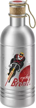 Алюминиевая велосипедная фляга Elite L'eroica Brenta (600 мл)