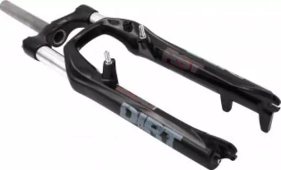 Амортизационная вилка RST Dirt 26" (черный 130 мм эксцентрик 9 мм шток 1 1/8" (28.6 мм) для ободных и дисковых тормозов)