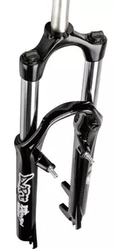 Амортизационная вилка RST Dirt T 26" (черный 100 мм эксцентрик 9 мм шток 1 1/8" (28.6 мм), сталь для ободных и дисковых тормозов)