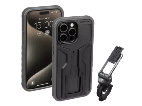 Чехол и кронштейн для мобильного телефона Topeak RideCase для iPhone 15 Pro Max (черный)